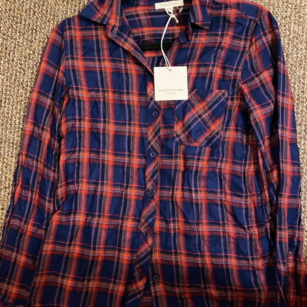 Plaid button down!